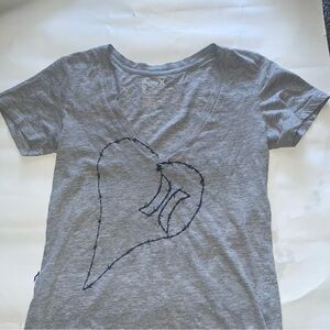 Gray hurley vneck womens shirt